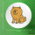 Button Chow-Chow Comic Chowie rund