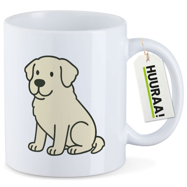 Kaffeetasse Kuvasz Comic Kuvi 330ml