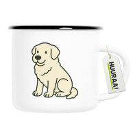 Emaille Tasse Maremmano Abruzzese Comic Maremmi 300ml...