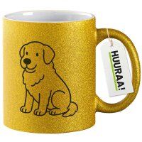 Glitzertasse Maremmano Abruzzese Comic Maremmi 330ml