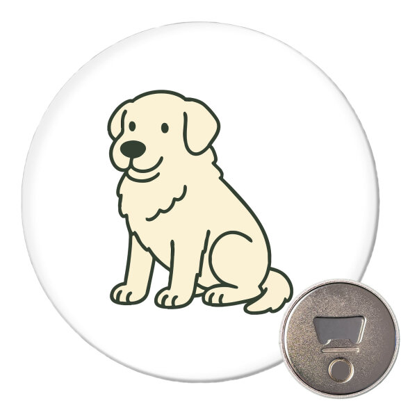 Magnet Maremmano Abruzzese Comic Maremmi 59mm Kühlschrankmagnet