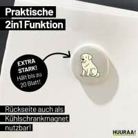 Magnet Maremmano Abruzzese Comic Maremmi 59mm Kühlschrankmagnet