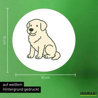 Aufkleber Maremmano Abruzzese Comic Maremmi 10cm Sticker