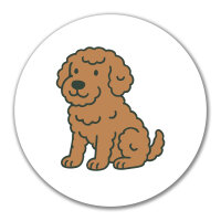 Aufkleber Lagotto Romagnolo Comic Lagotti 10cm Sticker