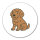Aufkleber Lagotto Romagnolo Comic Lagotti 10cm Sticker