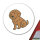 Aufkleber Lagotto Romagnolo Comic Lagotti 10cm Sticker