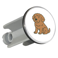 Waschbeckenstöpsel Lagotto Romagnolo Comic Lagotti 4cm