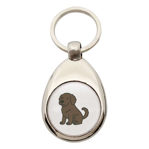 Schlüsselanhänger Portugiesischer Wasserhund Comic Porti