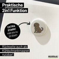Magnet Portugiesischer Wasserhund Comic Porti 59mm Kühlschrankmagnet