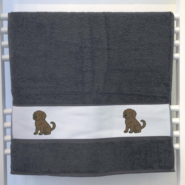 Handtuch Portugiesischer Wasserhund Comic Porti 50x100cm