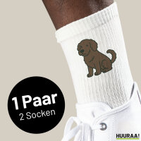 Unisex Socken Portugiesischer Wasserhund Comic Porti...