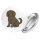 Button Portugiesischer Wasserhund Comic Porti rund