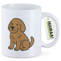 Kaffeetasse Labradoodle Comic Labradoo 330ml