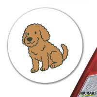 Aufkleber Labradoodle Comic Labradoo 10cm Sticker