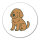 Aufkleber Labradoodle Comic Labradoo 10cm Sticker