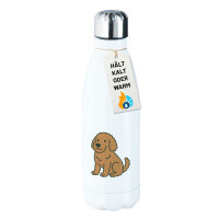 Edelstahl-Trinkflasche Labradoodle Comic Labradoo 500ml...
