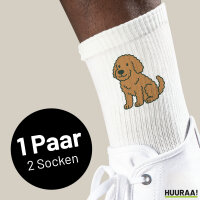 Unisex Socken Labradoodle Comic Labradoo Baumwolle