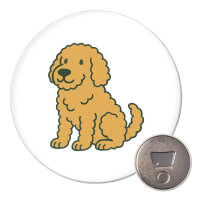 Magnet Goldendoodle Comic Goldiepoo 59mm...
