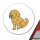 Aufkleber Goldendoodle Comic Goldiepoo 10cm Sticker
