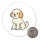 Magnet Cavapoo Comic Caviepoo 59mm Kühlschrankmagnet