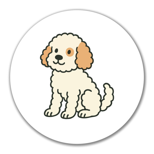 Aufkleber Cavapoo Comic Caviepoo 10cm Sticker