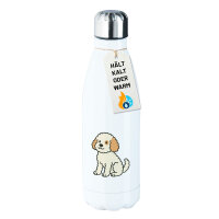 Edelstahl-Trinkflasche Cavapoo Comic Caviepoo 500ml...