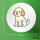 Button Cavapoo Comic Caviepoo rund