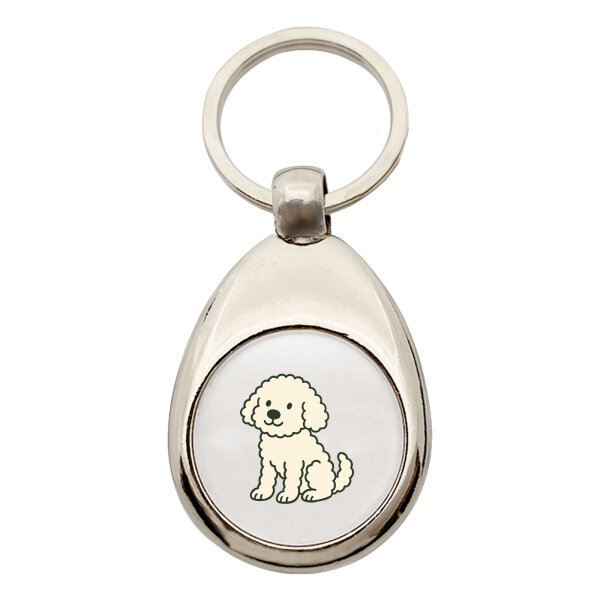 Schlüsselanhänger Maltipoo Comic Malti