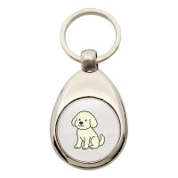 Schlüsselanhänger Maltipoo Comic Malti