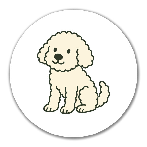 Aufkleber Maltipoo Comic Malti 10cm Sticker