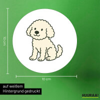 Aufkleber Maltipoo Comic Malti 10cm Sticker