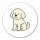 Aufkleber Maltipoo Comic Malti 10cm Sticker