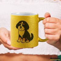 Glitzertasse Bernedoodle Comic Berniepoo 330ml