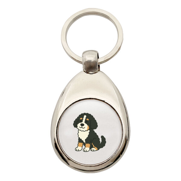 Schlüsselanhänger Bernedoodle Comic Berniepoo