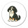 Aufkleber Bernedoodle Comic Berniepoo 10cm Sticker