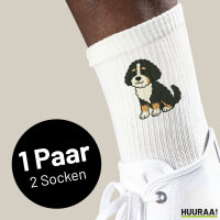 Unisex Socken Bernedoodle Comic Berniepoo...