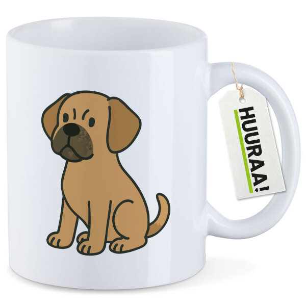 Kaffeetasse Puggle Comic Puggy 330ml