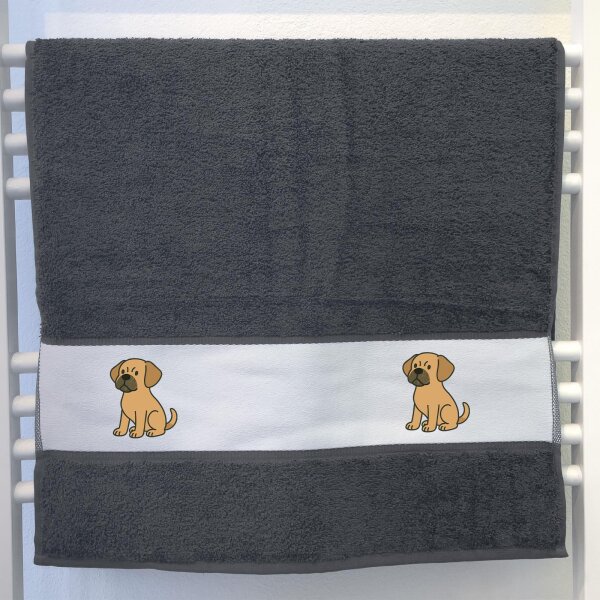 Handtuch Puggle Comic Puggy 50x100cm