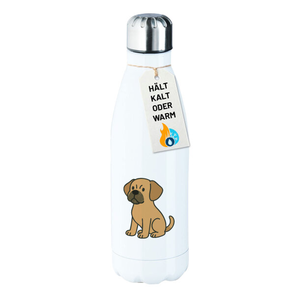 Edelstahl-Trinkflasche Puggle Comic Puggy 500ml Wasserflasche