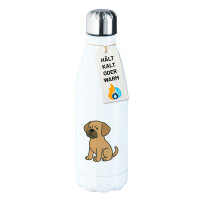 Edelstahl-Trinkflasche Puggle Comic Puggy 500ml...