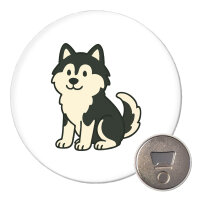 Magnet Pomsky Comic PomPom 59mm Kühlschrankmagnet