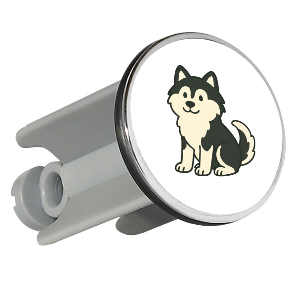 Waschbeckenstöpsel Pomsky Comic PomPom 4cm Abflussstopfen