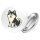 Button Pomsky Comic PomPom rund
