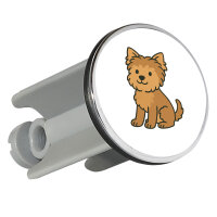 Waschbeckenstöpsel Yorkipoo Comic Yorkiepoo 4cm...