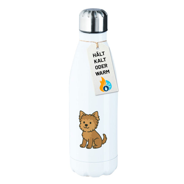 Edelstahl-Trinkflasche Yorkipoo Comic Yorkiepoo 500ml Wasserflasche