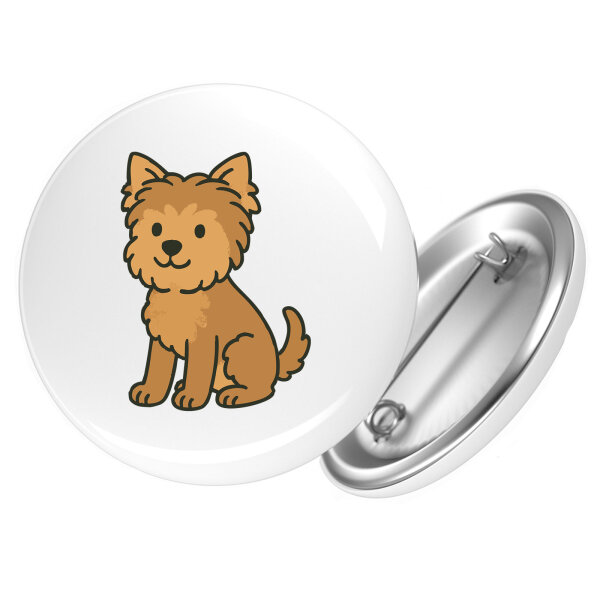 Button Yorkipoo Comic Yorkiepoo rund