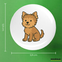 Button Yorkipoo Comic Yorkiepoo rund