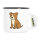 Emaille Tasse American Pit Bull Terrier Comic Pitty 300ml Vintage Emaille Becher