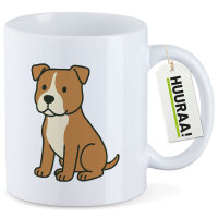 Kaffeetasse American Pit Bull Terrier Comic Pitty 330ml