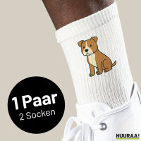 Unisex Socken American Pit Bull Terrier Comic Pitty...